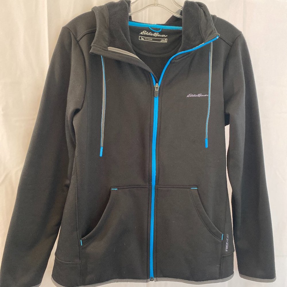SOLD Eddie Bauer Outdoor Black Hoodie Jacket NWOT Women's Size Medium - Picture 3 of 13